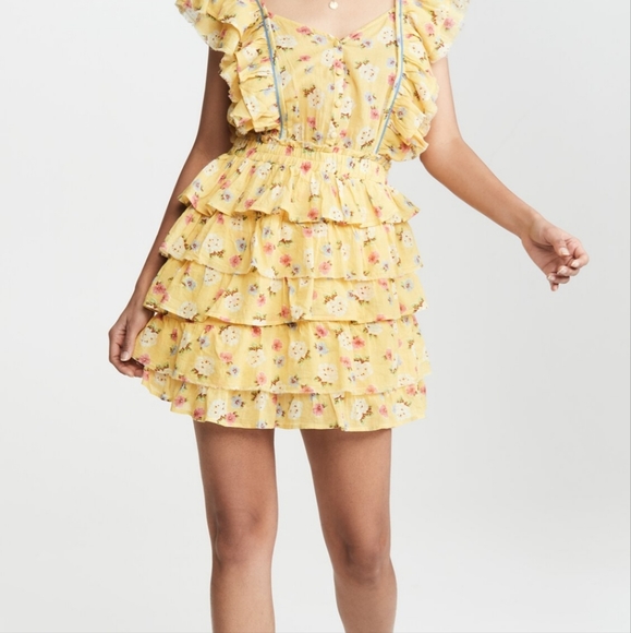 Loveshackfancy Yellow phyllis dress size medium - Picture 4 of 10